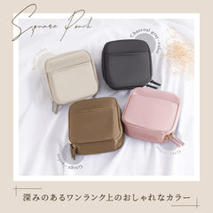 自立収納8仕切りポーチ|5秒メイク完結×完全防水|朝の時短術×通勤×旅行兼用【ディアドリス】